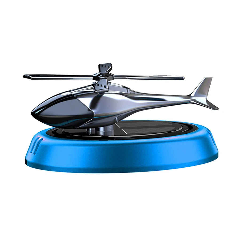 Solar Powered Rotation Helicopter Car Air Freshener