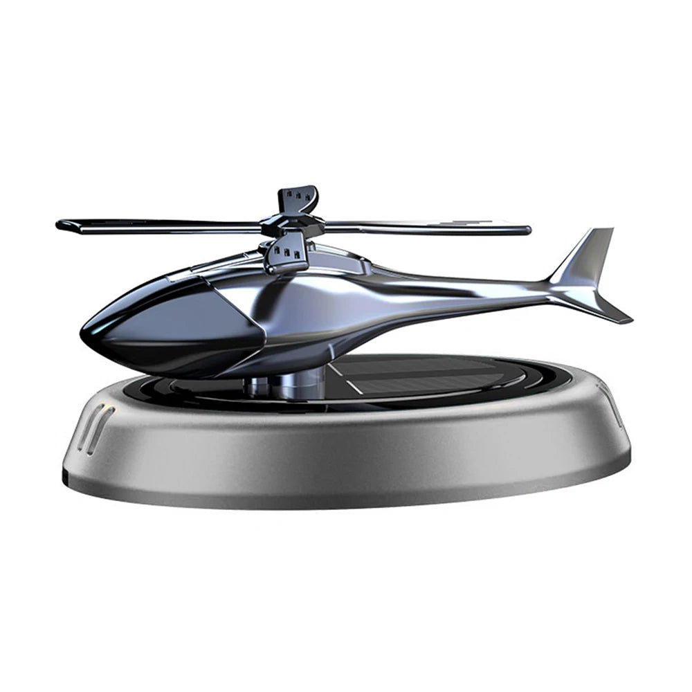 Solar Powered Rotation Helicopter Car Air Freshener